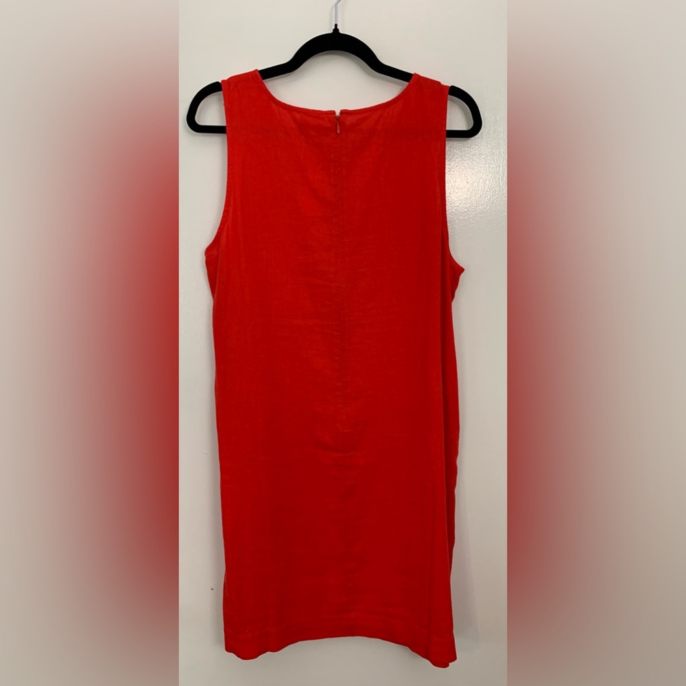NWT J. Crew Factory Linen Blend Shift Dress - Picture 3 of 4